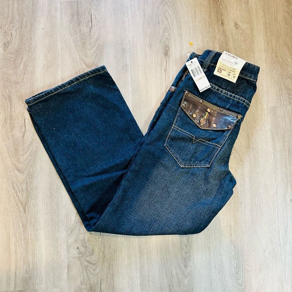 NWT Y2K Ecko Unltd Relaxed Fit Denim Jeans Women’s Size 12 /28in waist